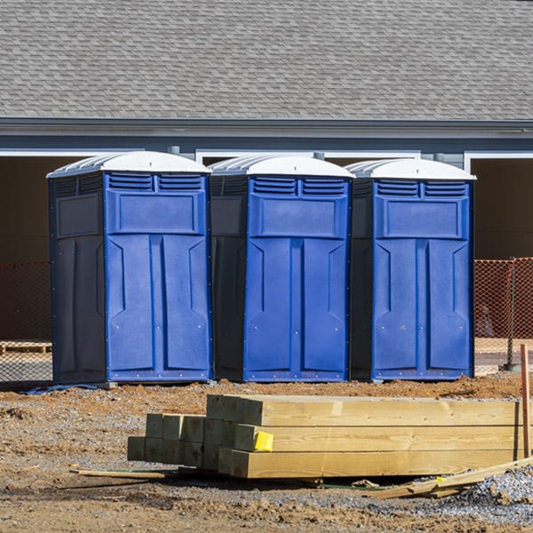 what is the maximum capacity for a single portable restroom in Lake Barcroft Virginia